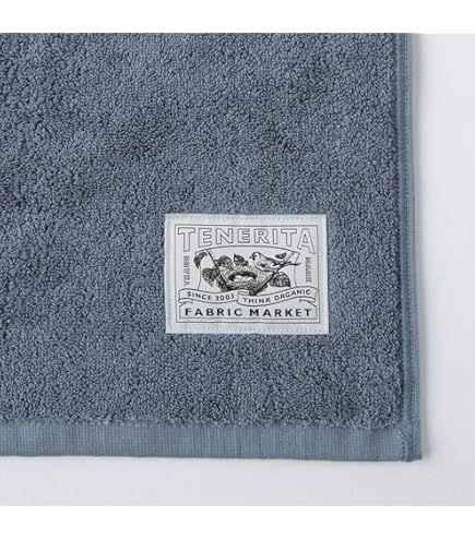 Amazon｜テネリータ 超甘撚り フェイスタオル ブルーグレー｜フェイス